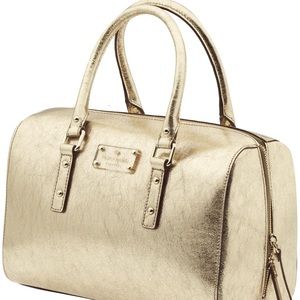 Kate Spade Melinda Handbag Metallic Gold